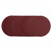 Sanding Discs, 125mm, Hook & Loop, Assorted Grit - 40G, 80G, 120G, 240G (Pack of 10)