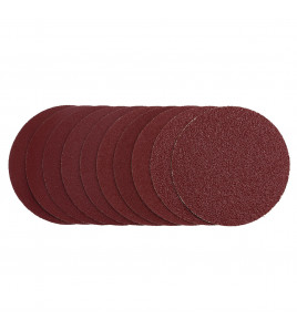 Sanding Discs, 125mm, Hook & Loop, Assorted Grit - 40G, 80G, 120G, 240G (Pack of 10)