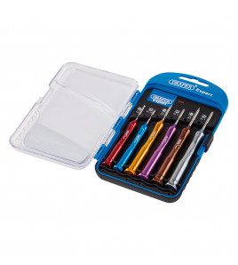 Draper Expert Precision Screwdriver Set, 3 x Plain Slot, 3 x Cross Slot (6 Piece)