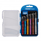 Draper Expert Precision Screwdriver Set, 3 x Plain Slot, 3 x Cross Slot (6 Piece)