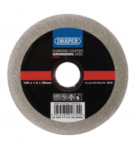 Diamond-Coated Grinding Disc, 100 x 1.2 x 20mm