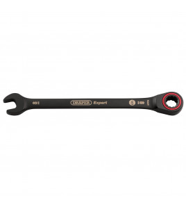 Draper Expert HI-TORQ® Metric Ratchet Combination Spanner, 8mm, Black
