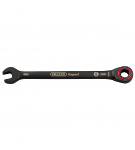 Draper Expert HI-TORQ® Metric Ratchet Combination Spanner, 9mm, Black