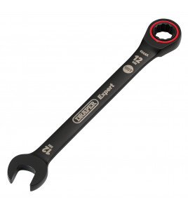 Draper Expert HI-TORQ® Metric Ratchet Combination Spanner, 12mm, Black