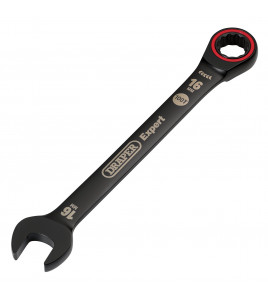 Draper Expert HI-TORQ® Metric Ratchet Combination Spanner, 16mm, Black