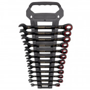 Draper Expert HI-TORQ® Metric Ratchet Combination Spanner Set, Black (12 Piece)