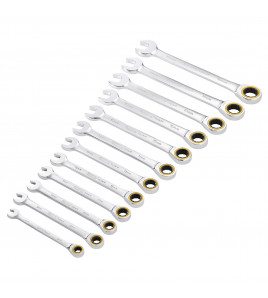 Draper Expert HI-TORQ® Metric Ratchet Combination Spanner Set (12 Piece)