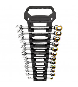 Draper Expert HI-TORQ® Metric Ratchet Combination Spanner Set (12 Piece)