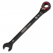 Draper Expert HI-TORQ®  Metric Reversible Ratchet Combination Spanner, 8mm, Black