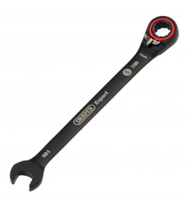 Draper Expert HI-TORQ®  Metric Reversible Ratchet Combination Spanner, 8mm, Black
