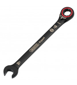 Draper Expert HI-TORQ®  Metric Reversible Ratchet Combination Spanner, 10mm, Black