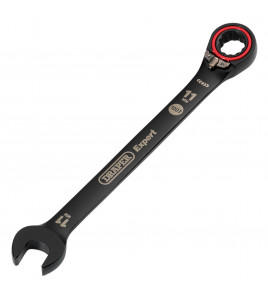 Draper Expert HI-TORQ®  Metric Reversible Ratchet Combination Spanner, 11mm, Black