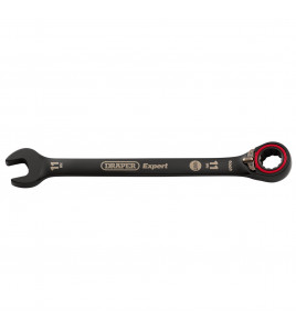 Draper Expert HI-TORQ®  Metric Reversible Ratchet Combination Spanner, 11mm, Black