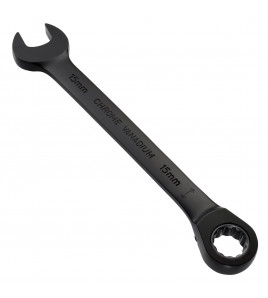 Draper Expert HI-TORQ®  Metric Reversible Ratchet Combination Spanner, 15mm, Black