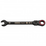 Draper Expert HI-TORQ® Metric Flexible Head Ratchet Combination Spanner, 14mm, Black