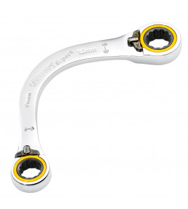 Draper Expert HI-TORQ® Double Ring Ratchet Half Moon Spanner, 10 x 12mm