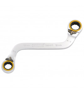 Draper Expert HI-TORQ® Double Ring Ratchet S-Shape Spanner, 10 x 12mm