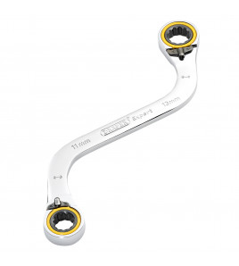 Draper Expert HI-TORQ® Double Ring Ratchet S-Shape Spanner, 11 x 13mm