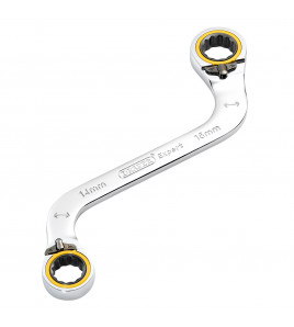 Draper Expert HI-TORQ® Double Ring Ratchet S-Shape Spanner, 14 x 16mm
