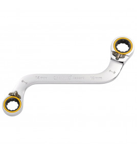 Draper Expert HI-TORQ® Double Ring Ratchet S-Shape Spanner, 14 x 16mm