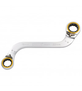 Draper Expert HI-TORQ® Double Ring Ratchet S-Shape Spanner, 19 x 22mm