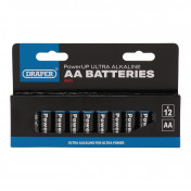 Draper PowerUP Ultra Alkaline AA Batteries (Pack of 12)