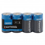 Draper PowerUP Ultra Alkaline C Batteries (Pack of 4)