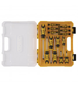 Screwdriver Set with Case, Yellow (14 Piece)