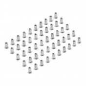 Zinc Plated Threaded Insert Rivet Nuts, M4 x 0.7mm (Pack of 50)