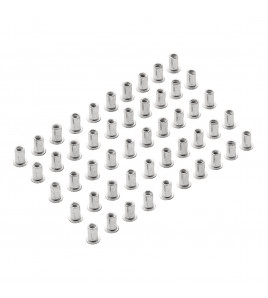 Zinc Plated Threaded Insert Rivet Nuts, M4 x 0.7mm (Pack of 50)