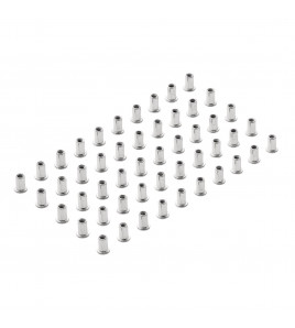 Zinc Plated Threaded Insert Rivet Nuts, M5 x 0.8mm (Pack of 50)