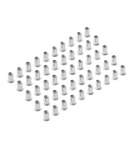Zinc Plated Threaded Insert Rivet Nuts, M6 x 1.0mm (Pack of 50)