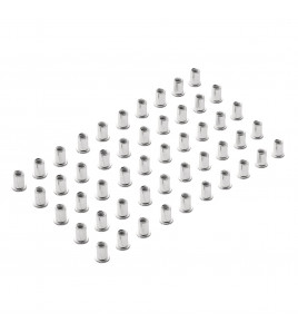 Zinc Plated Threaded Insert Rivet Nuts, M8 x 1.25mm (Pack of 50)