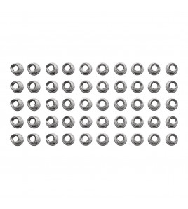 Zinc Plated Threaded Insert Rivet Nuts, M8 x 1.25mm (Pack of 50)