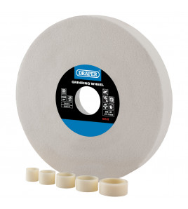 Aluminium Oxide Bench Grinding Wheel, 200 x 25mm, 80G, White