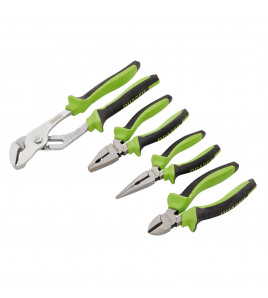 Soft Grip Pliers Set, Green (4 Piece) - Discontinued