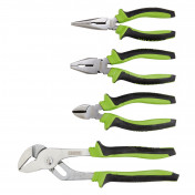 Soft Grip Pliers Set, Green (4 Piece) - Discontinued