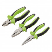 Soft Grip Pliers Set, Green (3 Piece) - Discontinued