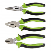 Soft Grip Pliers Set, Green (3 Piece) - Discontinued