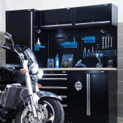 BUNKER® 11 Piece Modular Storage Combo with Stainless Steel Worktop, 1960mm