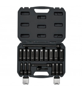 Draper HI-TORQ® Metric Deep Impact Socket Set, 1/2 Sq. Dr. (19 Piece)