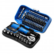 Draper Expert Socket and Bit Set, 1/4 Sq. Dr. (39 Piece)