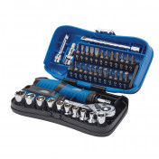 Draper Expert Socket and Bit Set, 1/4 Sq. Dr. (39 Piece)