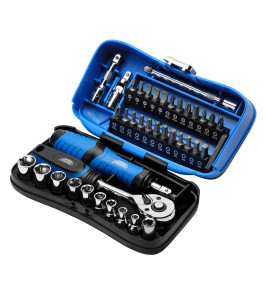 Draper Expert Socket and Bit Set, 1/4 Sq. Dr. (39 Piece)