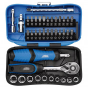 Draper Expert Socket and Bit Set, 1/4 Sq. Dr. (39 Piece)