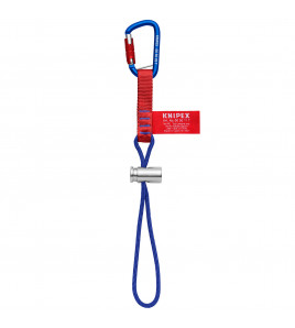 KNIPEX 00 50 13 T BK Adapter Straps with Fixated Carabiner, 186mm