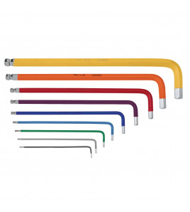 Draper TX-STAR® Security & Hex Metric Long Arm Key Set, Colour Coded (18 Piece)