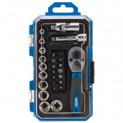 Metric Socket Set, 1/4 Sq. Dr. (27 Piece)