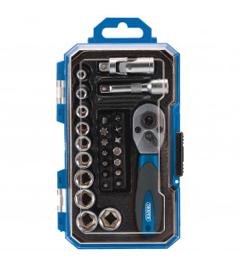 Metric Socket Set, 1/4 Sq. Dr. (27 Piece)