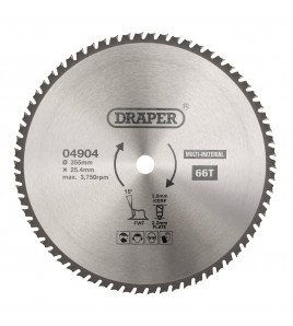 TCT Multi-Purpose Circular Saw Blade, 355 x 25.4mm, 66T